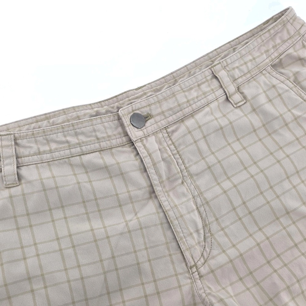 Lululemon Athletica Beige Plaid Chino Shorts Men's Size‎ 38 Stretchy Golf Casual